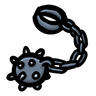 Brotato items: Ball and Chain